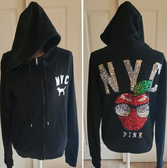 PINK Victoria's Secret Tops - VS PINK NY DESTINATION HOODIE
